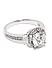 Women Silver-Toned Love Solitaire Ring