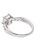 Women Silver-Toned Solitaire Finger Ring