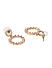 Rose Gold Geometric Drop Earrings
