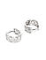 Silver-Toned Rhodium Plated Circular Hoop Earrings