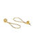 Elegant Gold and CZ Diamond Teardrop Shaped Drop Earrings for Women