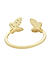Women Gold-Toned Butterfly Finger Ring