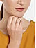 Rose Gold-Toned Stone Studded Finger Ring