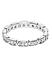 Silver-Toned Rhodium Plated Stone-Studded Adjustable Finger Ring