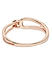 Rose Gold-Toned Stone Studded Knot Finger Ring