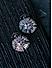 White Rhodium-Plated Cz Floral Drop Earring For Women