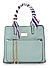 ToniQ Bianca Stylish Womens Mint Handbag with detachachable printed Scarf