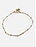 Set of 2 Metal Beaded Gold Plated Anklets