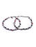 Set of 2 Multicolor Beads Silver Plated Oxidised Elephant Anklets