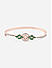 Emerald American Diamond Rose Gold Plated Bangle-Style Bracelet