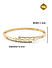 American Diamond Gold Plated Spherical Blocks Bangle-Style Bracelet