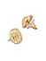 Stones Gold Plated Geometric Stud Earring