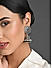 FIDA Ethnic Silver Plated Emerald Ruby Beaded Drop Earring for Women