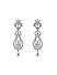 American Diamond Silver Plated Drop Earring 