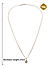 American Diamond Gold Plated Heart Charm Necklace