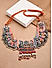Multicolor Beads Silver Plated Oxidised Statament Necklace