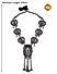 Ghungroo Silver Plated Oxidised Statement Necklace