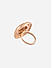 American Diamond Rose Gold Plated Square Ring
