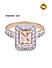 American Diamond Gold Plated Engagement Ring
