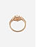 American Diamond Gold Plated Heart Engagement Ring