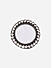 Black Mirror Silver Plated Oxidised Spherical Ring