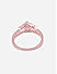 American Diamond Rose Gold Plated Solitare Ring