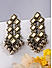 Fida Ethnic Silver Plated Mirror & Ghungroo Drop Earrings For Women