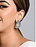 Fida Ethnic Silver Plated Bold Stud Earrings For Women
