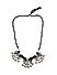 Fida Ethnic Silver Plated Tribal Motif Choker Necklace For Women