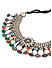 Fida Ethnic Silver Plated Multi Colored Meenakari Evil Eye Jewelry Set For Women