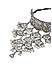 Fida Ethnic Silver Plated waterfall Choker Necklace For Women