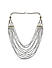 Fida Ethnic Oxidised Silver Floral Multi Layer Beaded jewelry Set For Women
