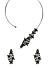 Fida Ethnic Traditional Oxidised Silver Flower Cluster Choker Necklace Set For Women