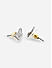 Toniq Classy Multicolor Silver Plated Butterfly Pearl Casual Look Alloy Set of 12 Earring For Women