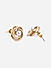 Toniq Attractive White Gold Plated Floral Pearl Casual Look Alloy Stud Earring For Women 