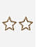 Toniq Beautiful Gold Plated Star Fusion Look Alloy Stud Earring For Women 