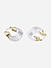 Toniq Cute White Silver Plated Casual Look Alloy Hoop Earring For Women 