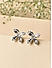 Toniq Sightly Silver Plated Floral Casual Look Alloy Stud Earring For Women 
