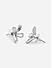 Toniq Sightly Silver Plated Floral Casual Look Alloy Stud Earring For Women 