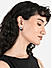 Toniq Charming Grey Gold Plated Geometric Shape Enamel Casual Look Alloy Stud Earring For Women 