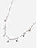 Toniq Sightly Silver Plated Multi charm CZ Stone Studded Casual Look Alloy Choker Necklace For Women 