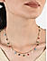 Toniq Gorgeous Multi Gold Plated Multi charm Color Stone Studded Fusion Look Alloy Choker Necklace For Women 