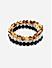 The Bro Code Attractive Multi Stack Beads Party Look Alloy Bracelet Set Of 3 For Men