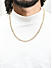The Bro Code Attractive Gold Plated Fusion Look Alloy Curb Chain Necklace For Men 