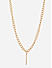 The Bro Code Gold Plated Geometric Shape Fusion Look Alloy Curb Chain Necklace For Men 
