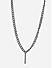 The Bro Code Gun Metal Geometric Shape Fusion Look Alloy Curb Chain Necklace For Men 