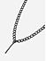The Bro Code Gun Metal Geometric Shape Fusion Look Alloy Curb Chain Necklace For Men 