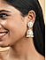 Fida Gold Plated Floral Kundan Jhumka Earrings For Women