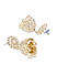 Fida Gold Plated Floral Kundan Jhumka Earrings For Women