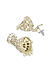 Fida Gold Plated Dome Shaped Mirror Jhumka Earrings For Women